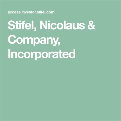 stifel nicolaus|stifel nicolaus client login.